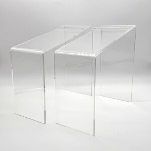 ACRYLIC Display Shoe Stand Set of Two